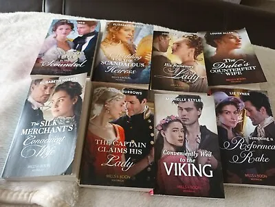 Collection Of 8 Mills And Boon Regency Historical Novels • £10