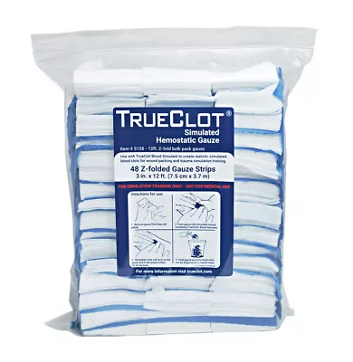 TrueClot Simulated Hemostatic Gauze Bulk Pack • $379.80