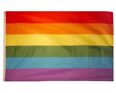 LGBT GAY PRIDE RAINBOW FLAG BANNER 5 X 3 - FESTIVAL CARNIVAL PARADE PARTY  • £3.30