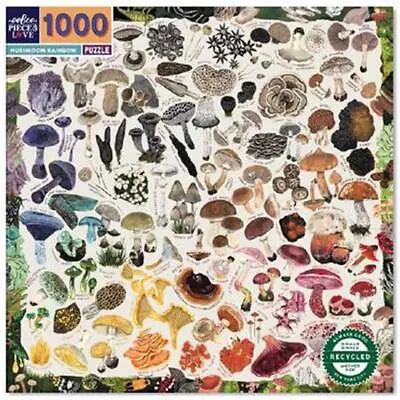 Mushroom Rainbow Jigsaw Puzzle 1000 Piece - EeBoo • $48.65