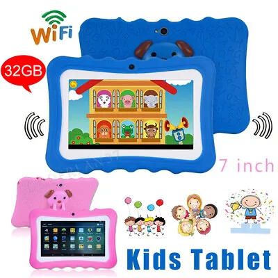 Educational Learning Kids Tablet 7in PC With Parental Control Wi-Fi Dual Camera • $15.99