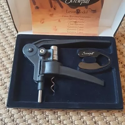 Screwpull Lever Model  - Modele Professionnel Complete W/box And Foil Cutter • £39.95