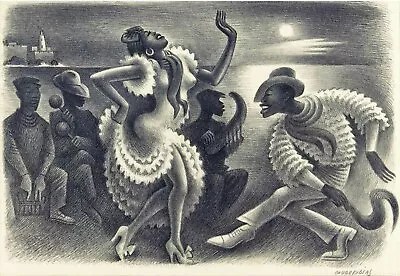 Miguel Covarrubias Rumba  Archival Canvas Print - BEAUTIFUL!!! • $19.94