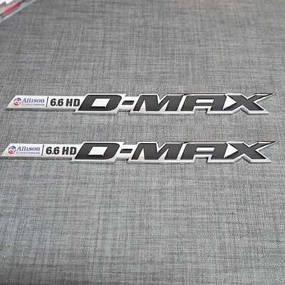 For Allison D-MAX Vortec MAX 6.6 HD Emblem Badges Nameplate Chrome Black -2x • $17.16