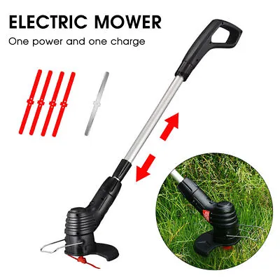 Electric Cordless Grass Trimmer Garden Weed Strimmer Cutter Rechargeable Tool UK • £22.89