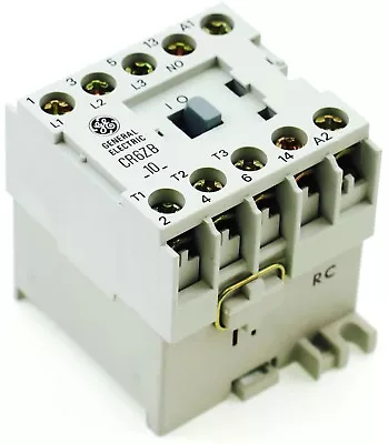 New Ge Miniature Din R.magnetic Contactor Cr6zbl 24vdc Coil Ca4-9-10-24d  • $29.99
