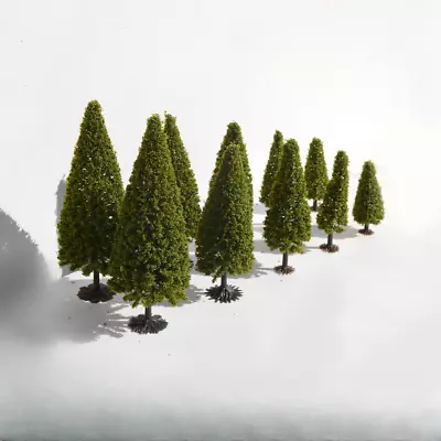 25PC Miniatures Pine Tree HO/OO Scale Season Garden Plants Railway Scene Model • $23.49