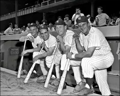 Mickey Mantle Maris Berra Skowron Photo 8X10 New York Yankees 1960 FREE SHIPPING • $7.95