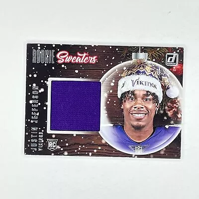 2020 Donruss Rookie Holiday Sweater Justin Jefferson MEM #SW-JJ Vikings • $19.97