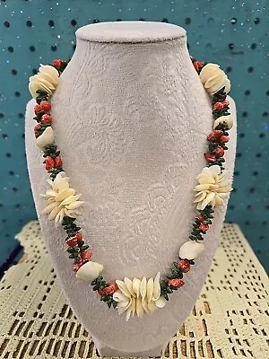 Vintage Genuine Shell Multilayer Necklace Hawaiian Handcrafted Beautiful • $21.85