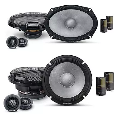 Alpine R2-S65C & R2-S69C Bundle: 6.5  & 6x9  High-Res Component Speakers Pair • $691.90
