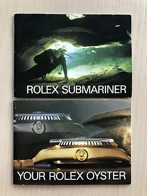 2 Vintage 1983-84 Rolex Oyster Submariner Seadweller Booklets 5513 16660 16800 • $999.99