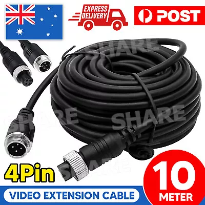 10M 4Pin Video Extension Cable (SS03) Wire For Bus Truck Reversing Rear Camera • $15.85