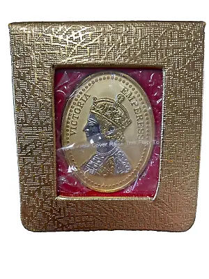 Queen Victoria Empress 50 Grams .999 Silver And Gold Coin-New In The Box. • $124.95