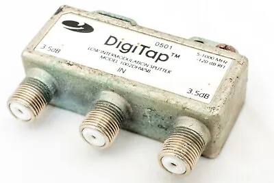 DigiTap Model 1002DHWSB Low Modulation Splitter 5-1000 Mhz -120 DB RFI 2x 3.5dB • £1.99