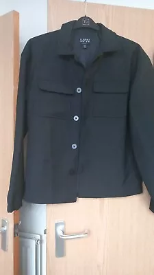 Mens Black Shirt/jacket Sixe M • £12.99