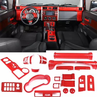 Red Interior Car Accessories Whole Kit Cover Set Fit For Toyota FJ Cruiser 07-21 • $669.99