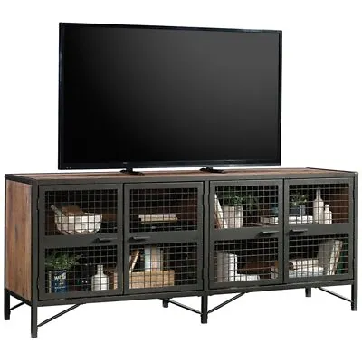 Sauder Boulevard Cafe 71  TV Stand In Vintage Oak And Black • $494.99