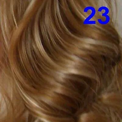 Curly Wavy Dark Blonde Half Wigs Copper Highlight Red Plum Half Wig Falls UK • £8.99