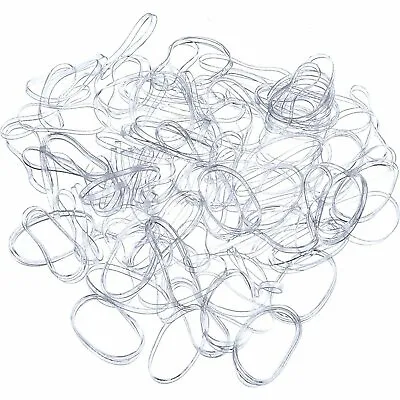 Mens Beard Care Grooming Clear Hair Elastics Snags Bobbles Bands Plaiting Facial • £2.50