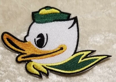 $5.95 • Buy University Of Oregon Mascot The Duck 4.5  Iron On Embroidered Patch ~FREE Ship!