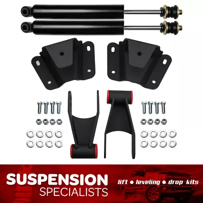 For 1973-1979 Ford F100 2WD 4  Rear Drop Lowering Kit W Hanger Shackle + Shocks • $364.15