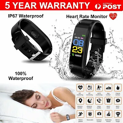 $23.48 • Buy Smart Watch Waterproof Blood Pressure Heart Rate Fitness Tracker IPhone Android