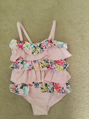 Monsoon Baby Girl 18-24 Months Pink Ruffle Swimsuit – I Combine P&P • £1.80