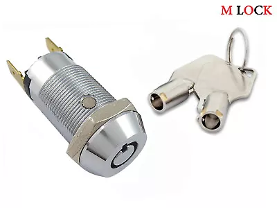 Special:Lot Of 2  Key Switch Lock Momentary Spring Return Garage Alarm W 6 Keys  • $27.95