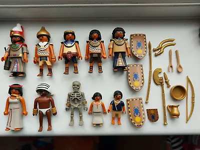 Lot Of Playmobil  Egyptians Figures For Pyramid Etc Egyptian Roman History • £18.99