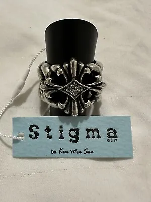 Stigma Men's Silver Colored Metal Fleur-De-Lis Cross Ring Size 10 Men’s Jewelry • $7.99