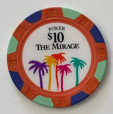 Mirage Hotel Casino $10 Poker Chip Las Vegas Nevada Obsolete • $79.99