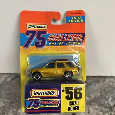 1997 Matchbox 75 Challenge Isuzu Rodeo #56 Gold Set Limited Edition 1 Of 10000 • $6.89