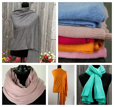 £39.99 • Buy Cashmere Scarf Wrap Ladies Shawl Soft Warm Travel Blanket Pashmina Knitted Nepal