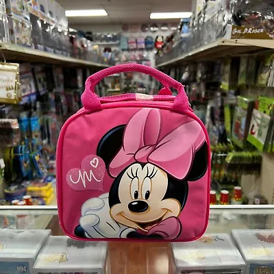 Disney Minnie Mouse Insulated Lunch Bag With Shoulder Strap- PINK • £14.47