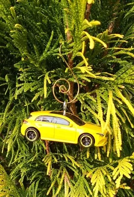 Hot Wheels Yellow 2019 Mercedes-Benz A-Class Christmas Tree Holiday Ornament • $9.99