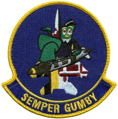 USAF 389th FIGHTER SQUADRON – SEMPER GUMBY F-15E - JDAM BOMB - PATCH • $11.99