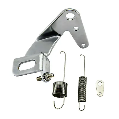 Universal Chrome Steel Throttle Cable Bracket & Dual Return Spring SBC BBC Ford • $12.99