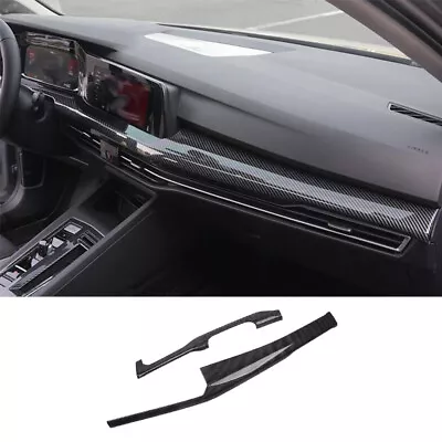 For Volkswagen Golf MK8 2020-2023 ABS Carbon Fiber Center Console Trim 2PCS • $102.49