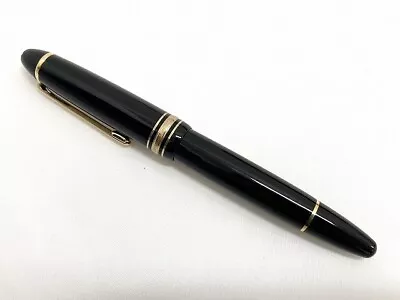 Montblanc MONT BLANC Meisterstuck No.146 Fountain Pen Black 14K Nib Writing In • $226.94