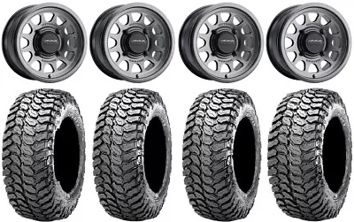 Method 414 15  Wheels Graphite +13mm 32  Liberty Tires Can-Am Defender • $1692.20