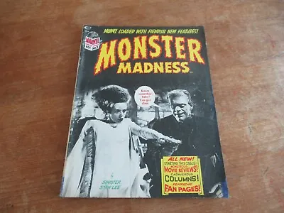 Monster Madness #3 Marvel Magazine 1973 Frankenstein Cover Sinister Stan Lee • $6