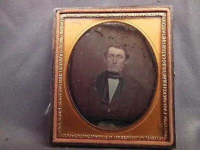 Sixth 1/6 Plate Daguerreotype Of Handsome Middle Aged Man (lot 110) • $49.99