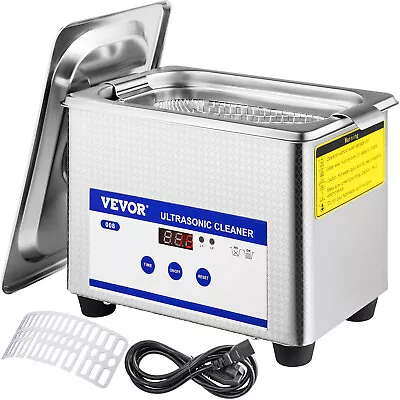 800ml 0.8L Digital Dental Stainless Steel Ultrasonic Cleaner Jewelry Cleaning • $39.99