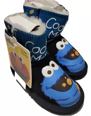 TEAM KICKS Kids Ugg BootsSize K7.5 AU Or K5.5 AU Sesame Street Cookie Monster. • $42.95