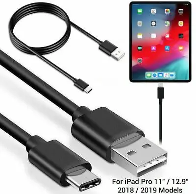 Usb Type C Charging Charger Cable Sync Lead For Apple Ipad Pro 11 12.9 2018/19  • £3.70