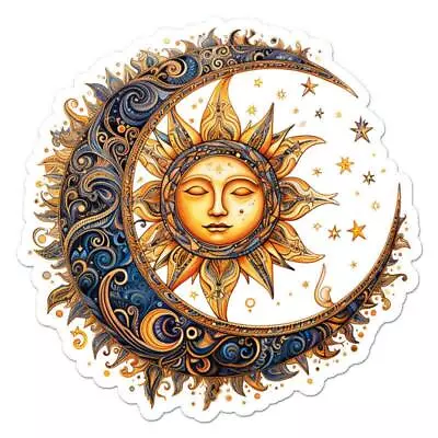 Moon Sun Stars Sticker • $3.96