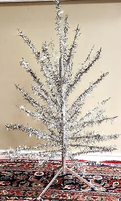Vintage 60's Yule Craft Tinsel Christmas Tree With Stand & 42 Branches • $350