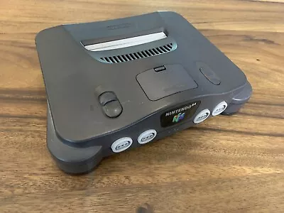 Nintendo 64 Console Only Charcoal NUS-001 Console And Jumper Pak Only TESTED N64 • $70