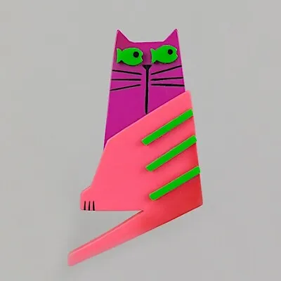 Nano Large Cat Brooch By Marie-Christine Pavone • $149.20